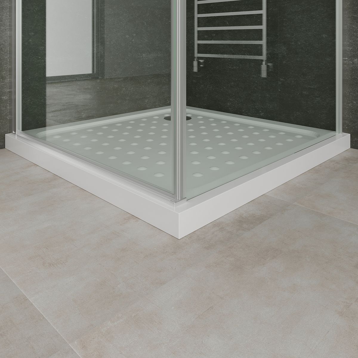 Fronteinstieg Hellen mit Klapptür aus ESG Sicherheitsglas Fronteinstieg Hellen mit Klapptür aus ESG Sicherheitsglas