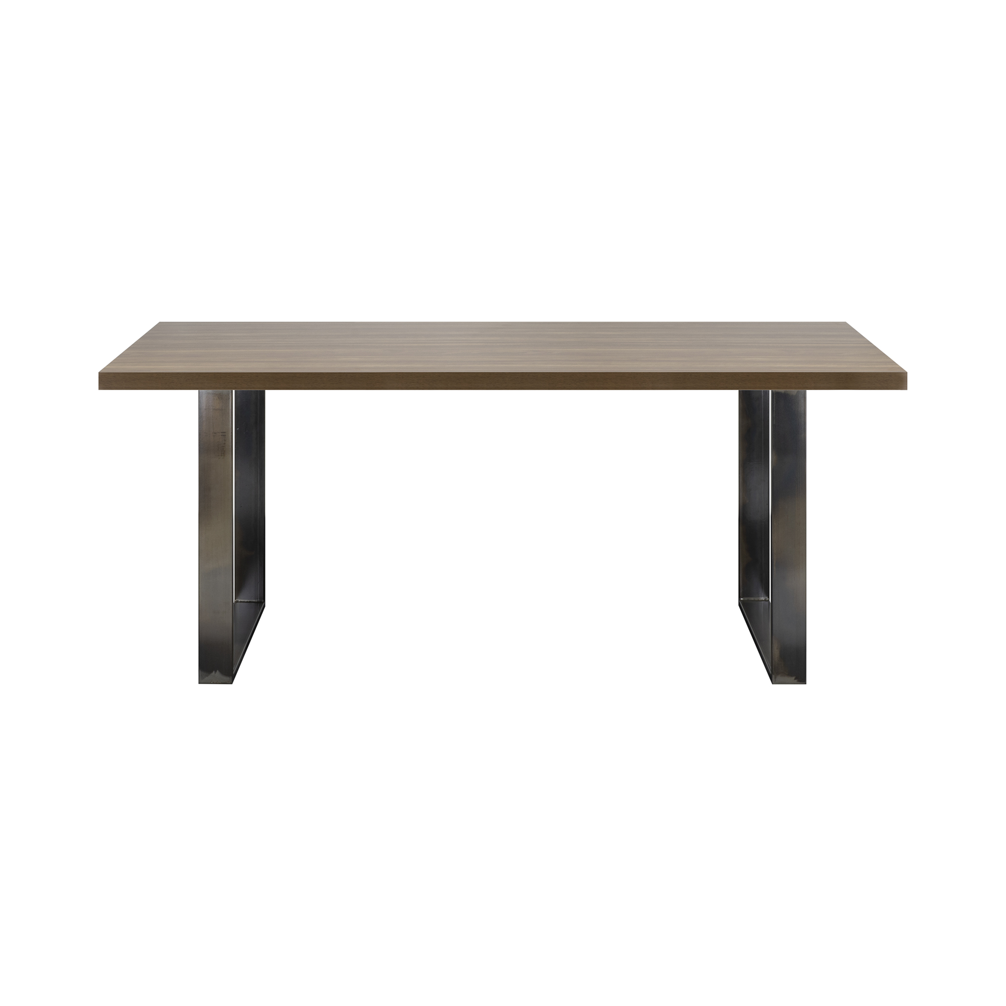 Dining Table MACON Cantilever Table Wooden Table Dining Table - Walnut + Industrial