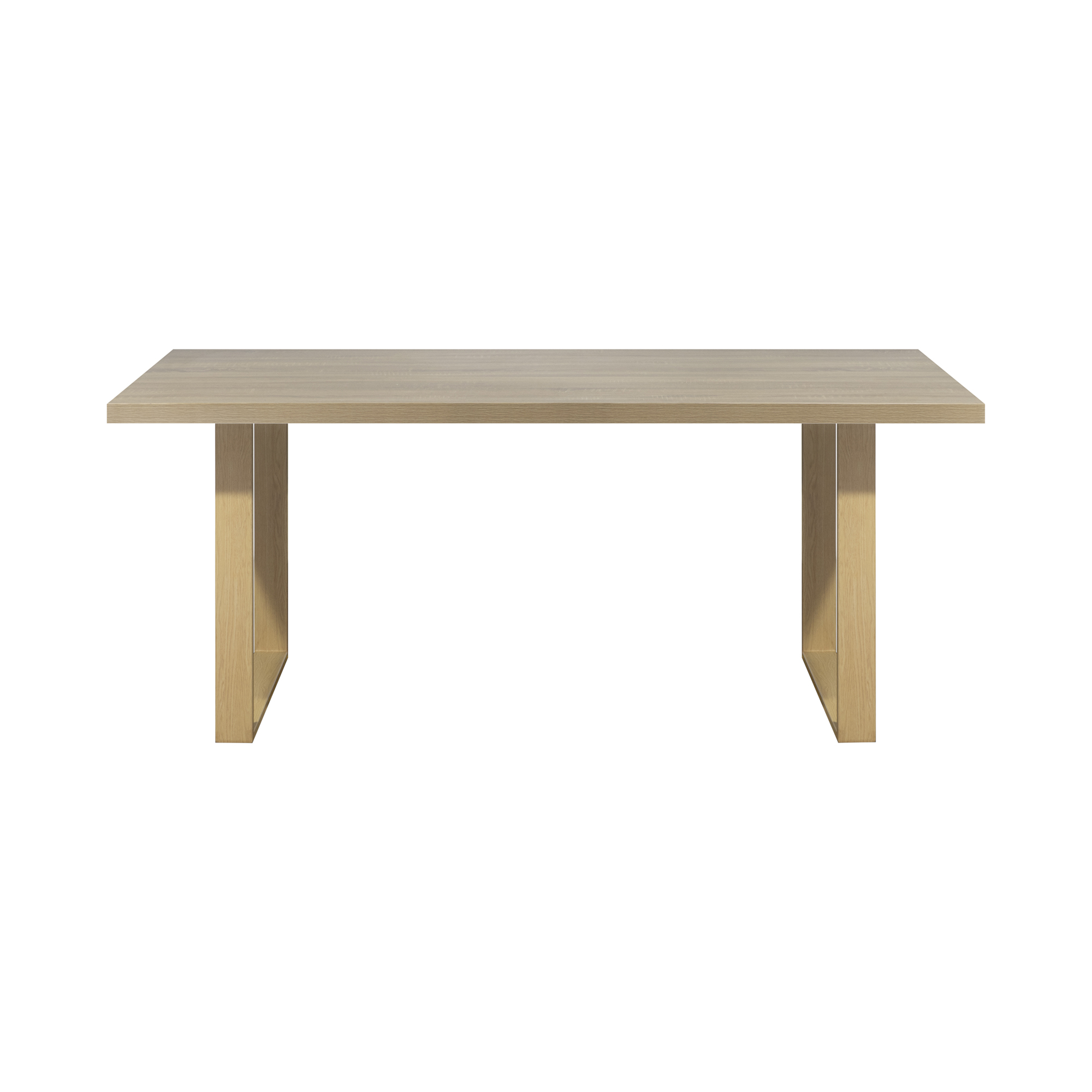 Esszimmertisch MACON Kufentisch Holztisch Esstisch - Eiche + Eiche 140x 80 cm