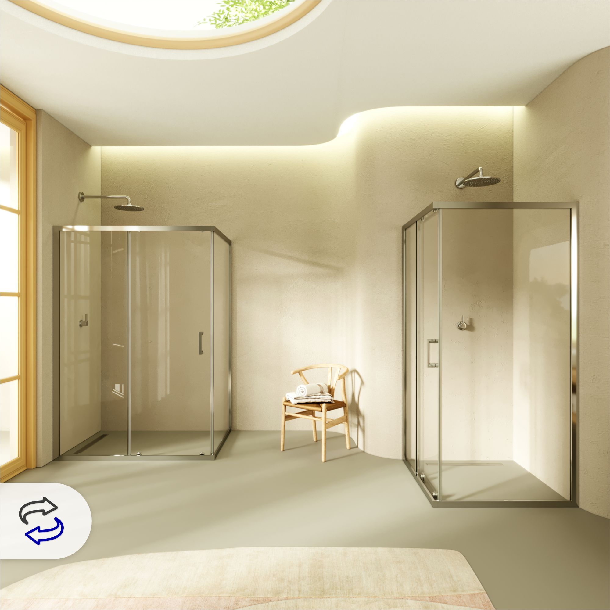 Fronteinstieg Dora mit Schiebetür aus ESG Sicherheitsglas Fronteinstieg Dora mit Schiebetür aus ESG Sicherheitsglas