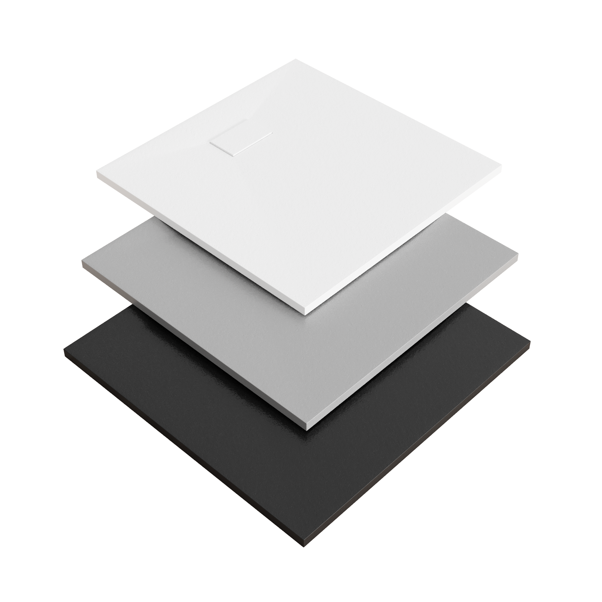 SMC Duschwanne Boreal in Stein-Optik inkl. Ablaufgarnitur - Grau 80x140 cm SMC Duschwanne Boreal in Stein-Optik inkl. Ablaufgarnitur - Grau 70x120 cm