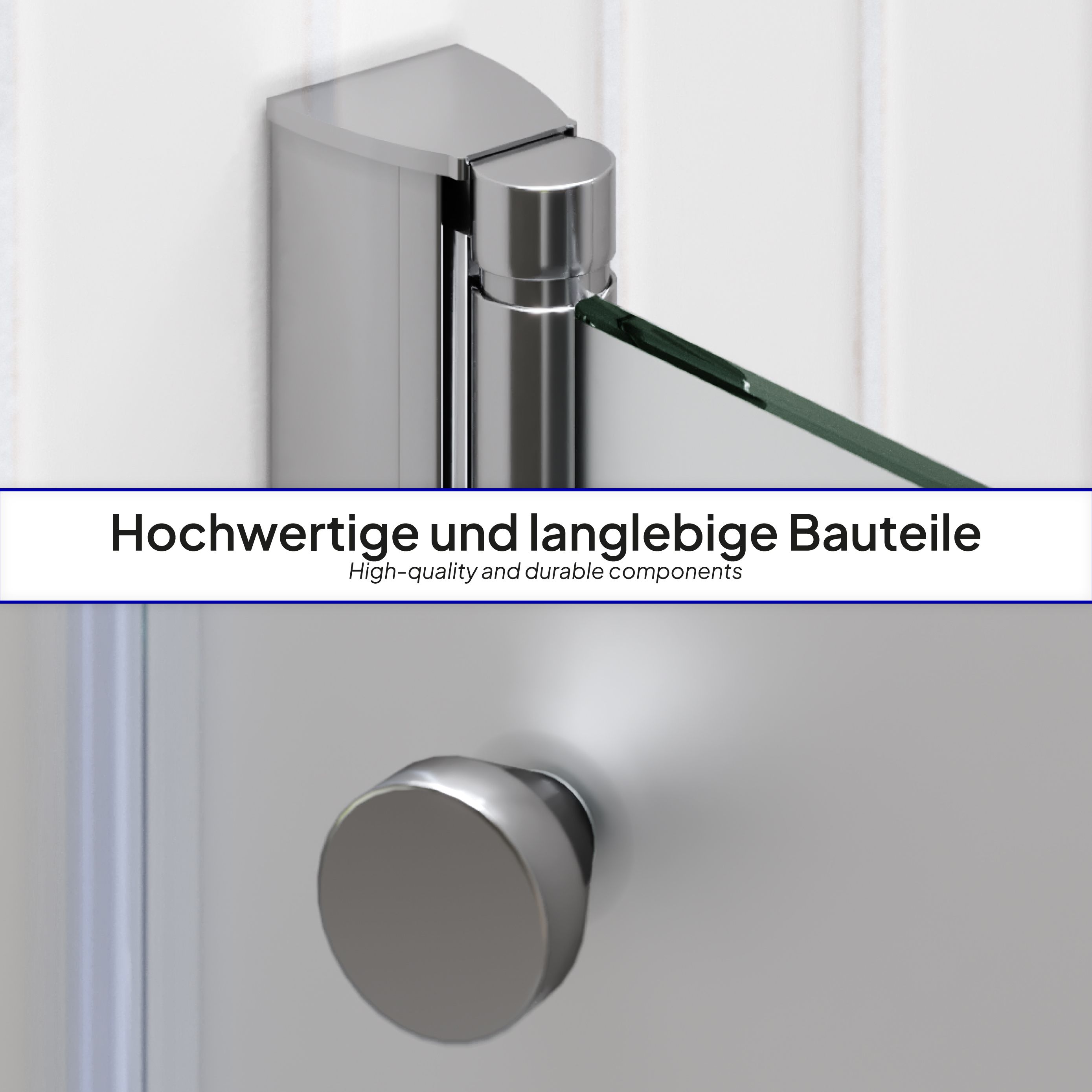 Shower Door Lima with Hinged Doors 68-140 cm made of Frosted ESG Safety Glass Shower Door Lima with Hinged Doors 68-140 cm made of Frosted ESG Safety Glass