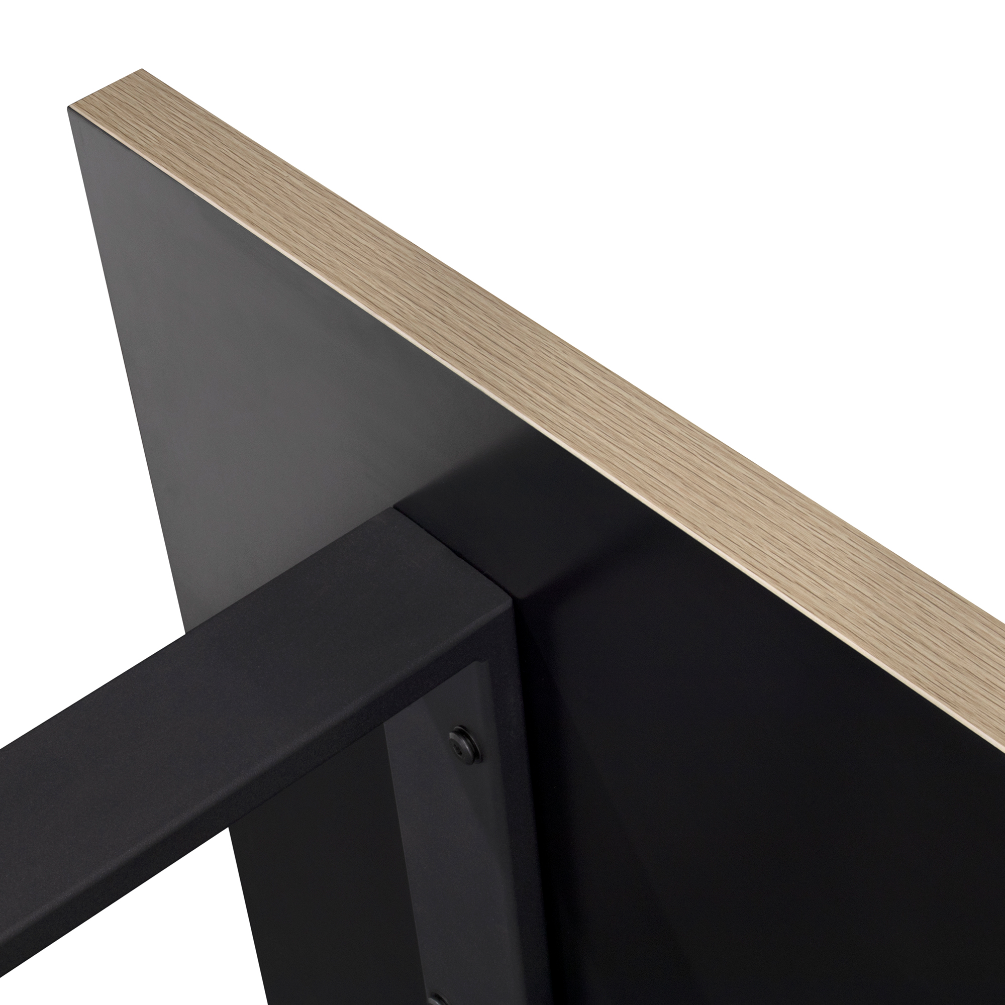 Esszimmertisch MACON Kufentisch Holztisch Esstisch - Eiche + Schwarz Esszimmertisch MACON Kufentisch Holztisch Esstisch - Eiche + Schwarz 140x 80 cm