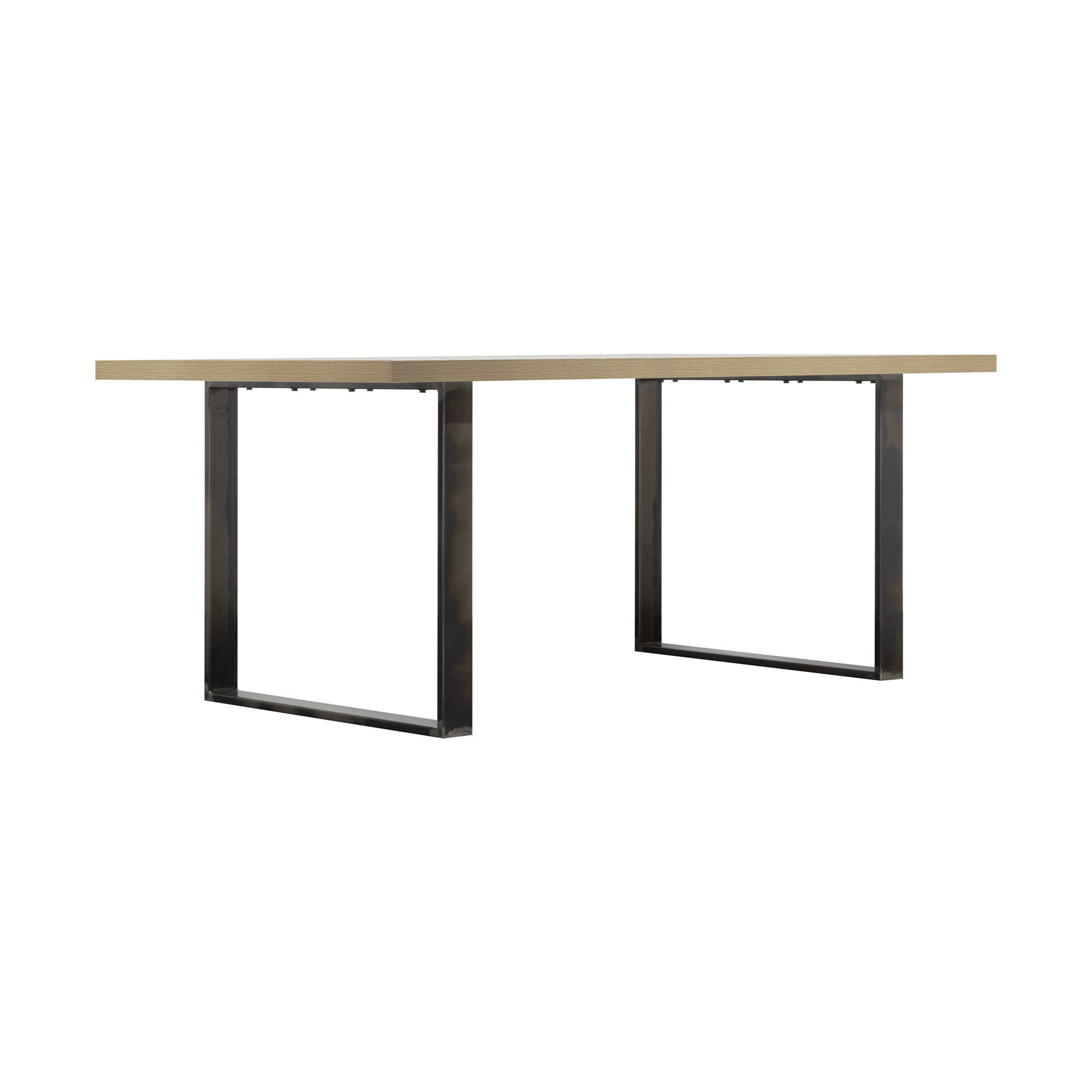 Dining Table MACON Cantilever Table Wooden Table Dining Table - Oak + Industrial