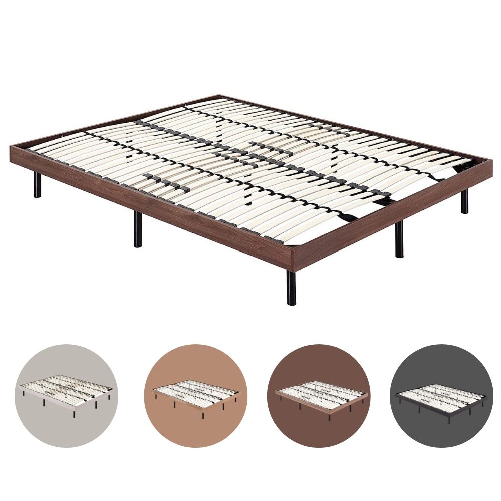 Gästebett Metallbett mit Holzrahmen in verschiedenen Farben