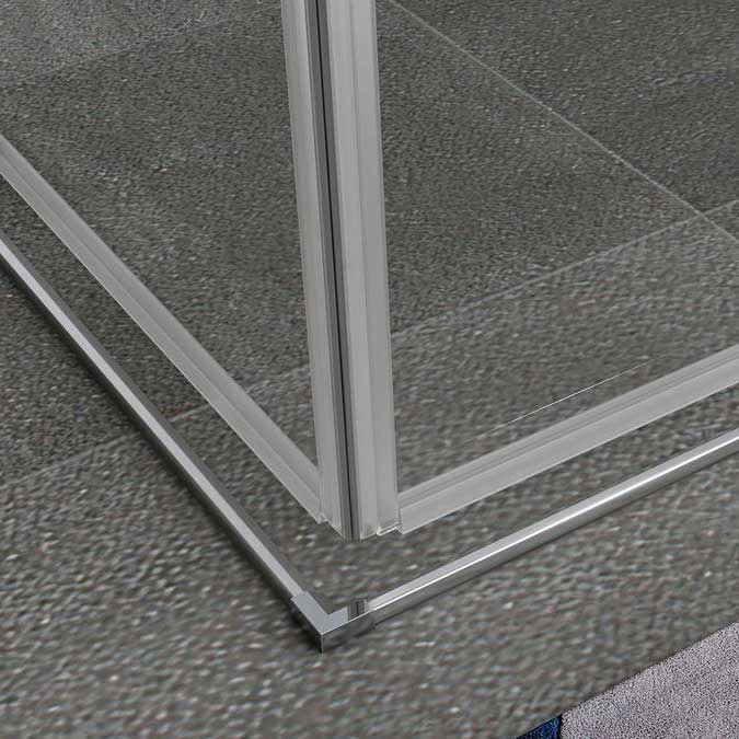 Corner Entry Kaylee with Sliding Doors made of ESG Safety Glass Eckeinstieg Kaylee mit Schiebetüren aus ESG Sicherheitsglas 195cm-160x160 cm