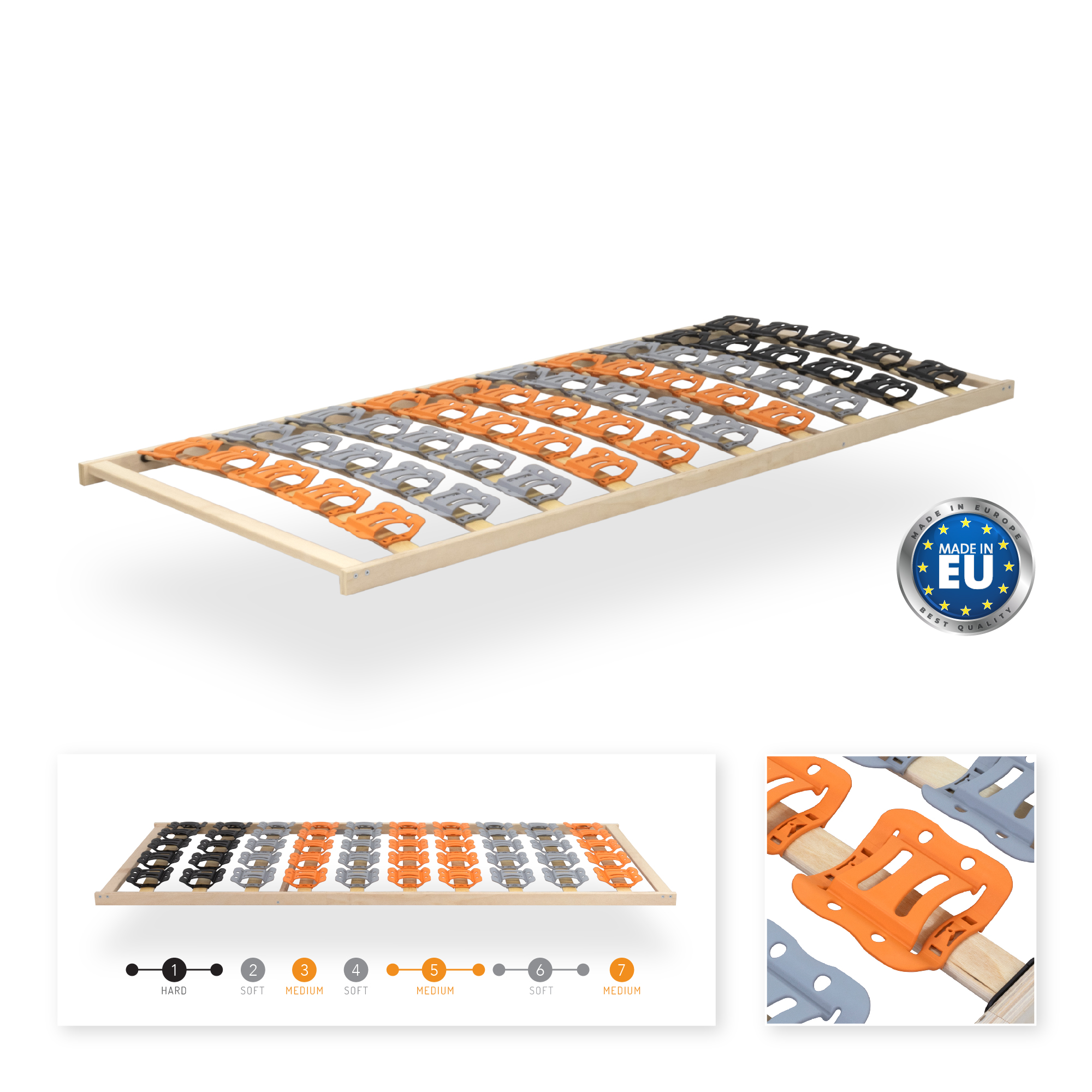 Lattenrost Tellerlattenrost 7-Zonen TFlex50F - Starr 7-Zonen Tellerlattenrost TFlex50F - Starr 120x200 cm