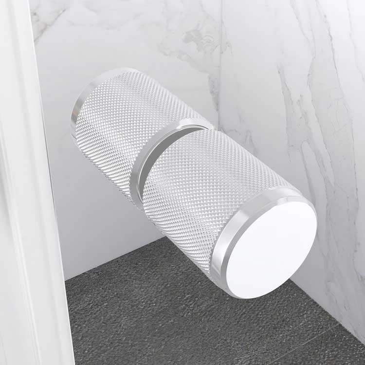 Corner Entry Kaylee WHITE with Sliding Doors made of ESG Safety Glass