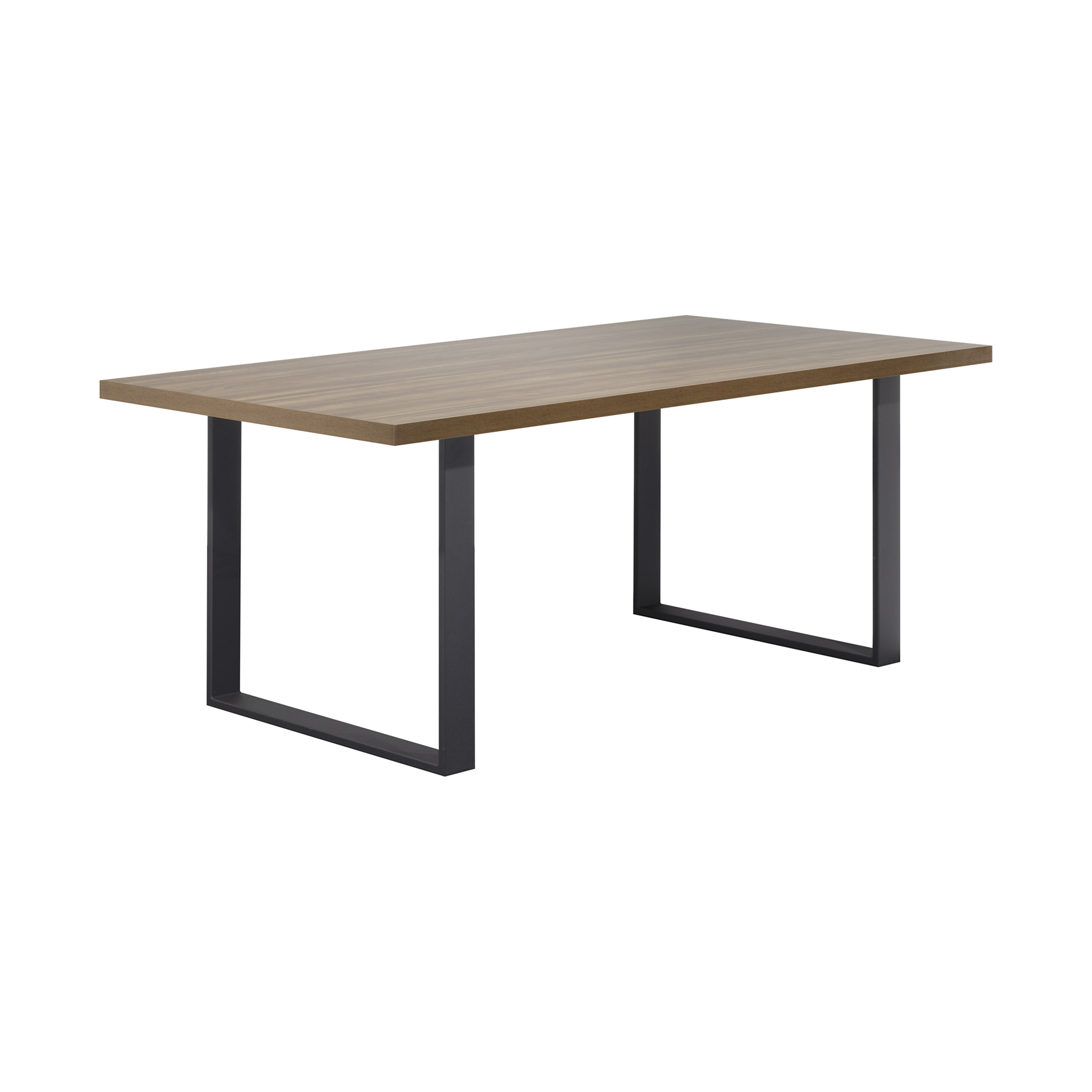 Dining Table MACON Cantilever Table Wooden Table Dining Table - Walnut + Black