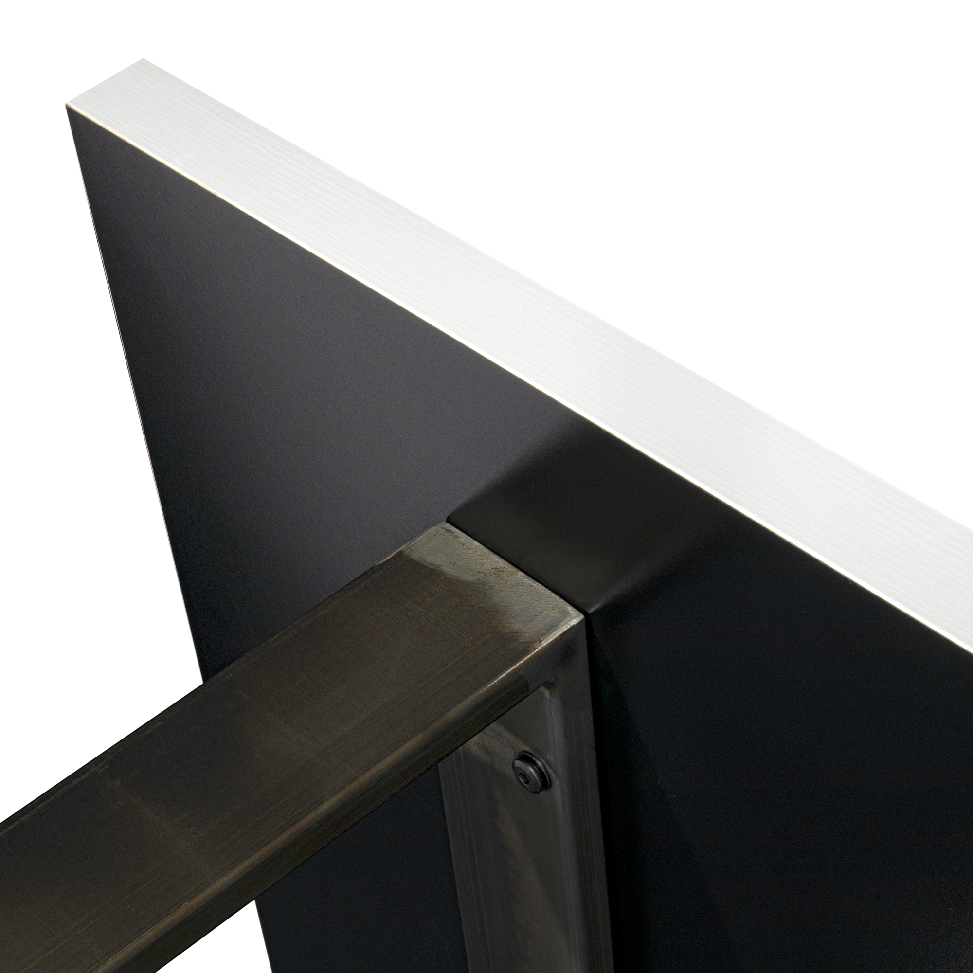 Esszimmertisch MACON Kufentisch Holztisch Esstisch - Weiß + Industrial Esszimmertisch MACON Kufentisch Holztisch Esstisch - Weiß + Industrial 140x 80 cm