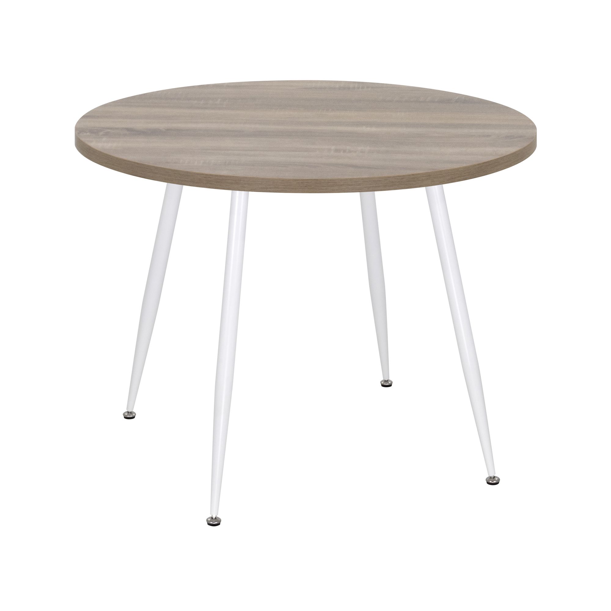 Esszimmer-Tisch CORIN | Tischplatte: Holz Farbe | Beine: Schwarz 80 cm