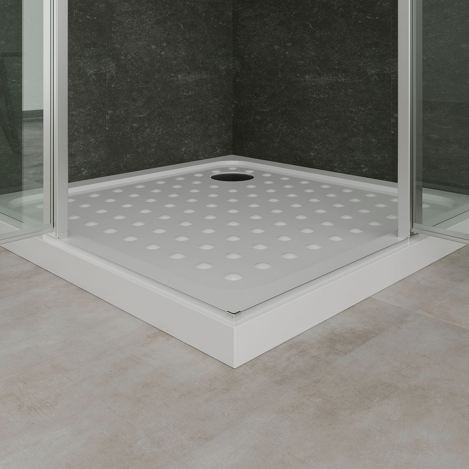 Eckeinstieg Linda mit Klapptüren aus ESG Sicherheitsglas Eckeinstieg Linda mit Klapptüren aus ESG Sicherheitsglas