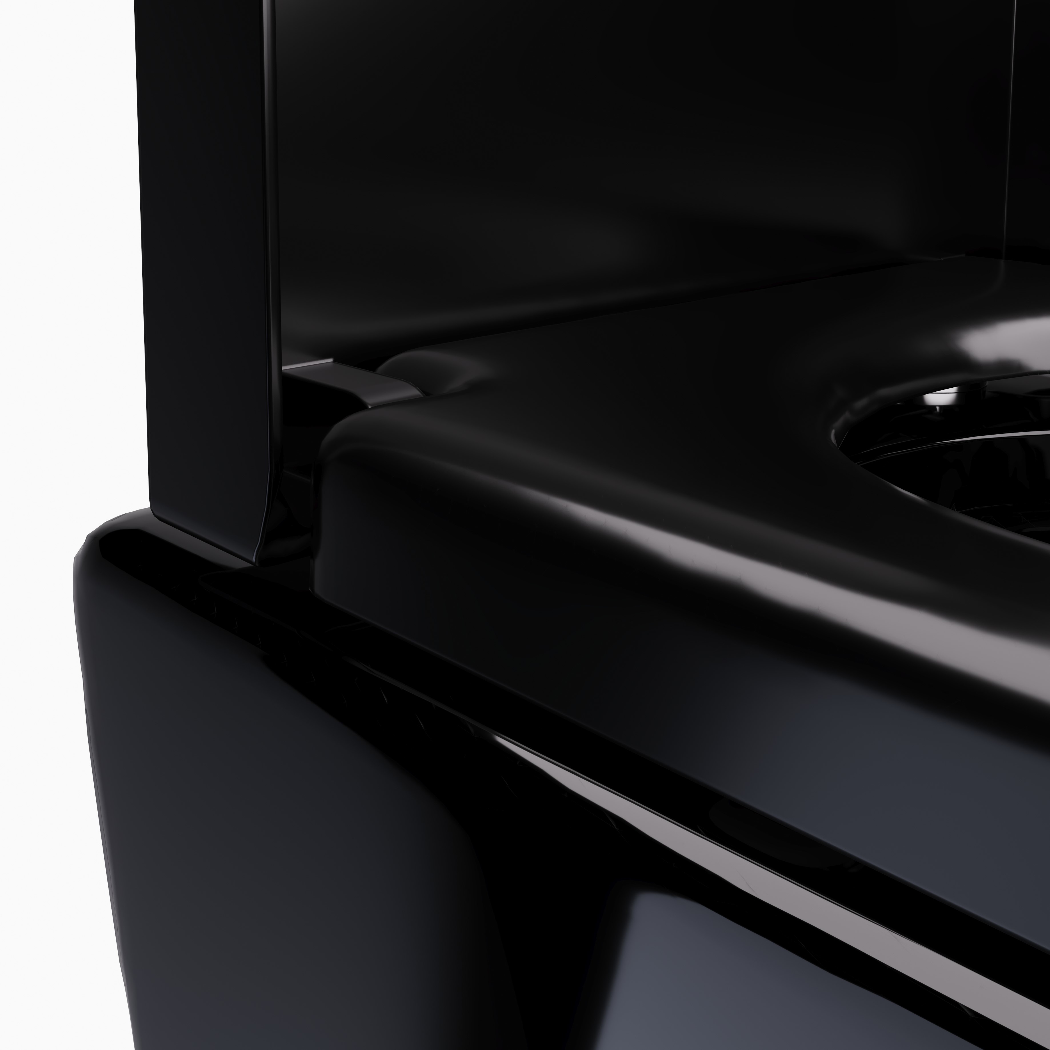 Toilette Hänge WC Spülrandlos inkl. WC Sitz mit Absenkautomatik SOFTCLOSE + abnehmbar Redonde in Schwarz Toilette Hänge WC Spülrandlos inkl. WC Sitz mit Absenkautomatik SOFTCLOSE + abnehmbar Redonde in Schwarz