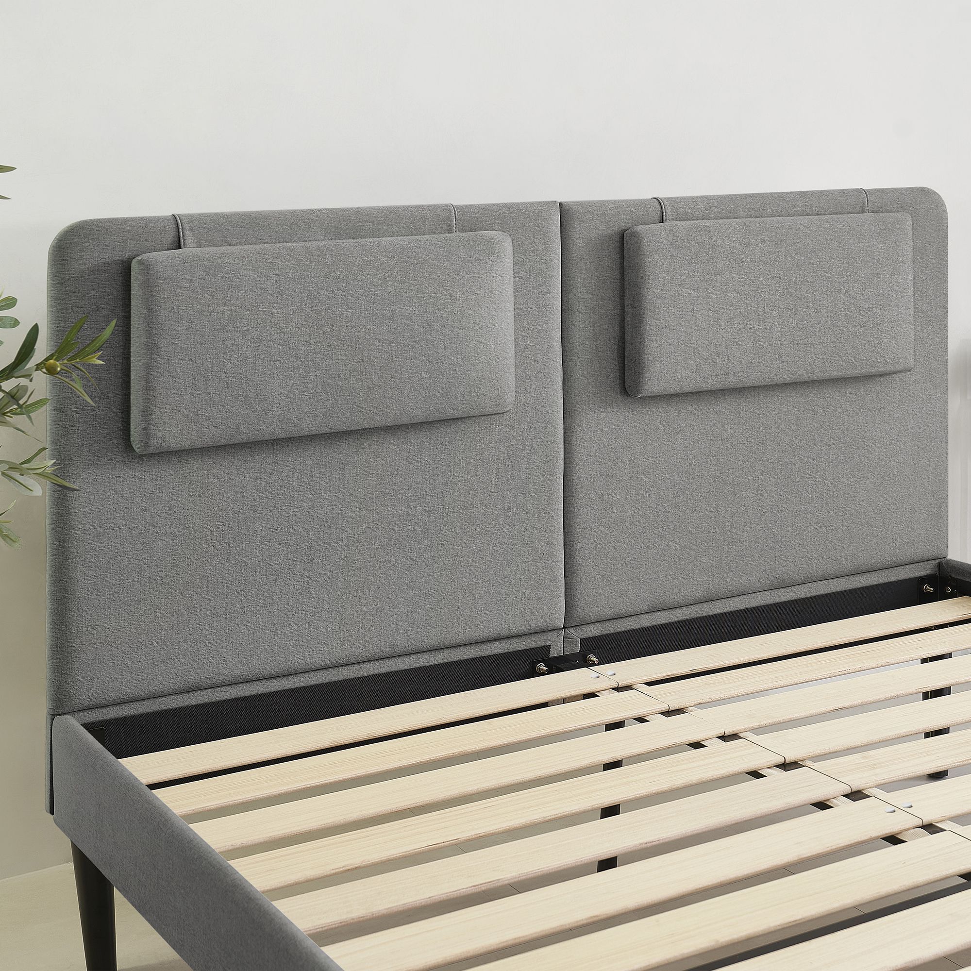 Design Polsterbettt Emily in Grau