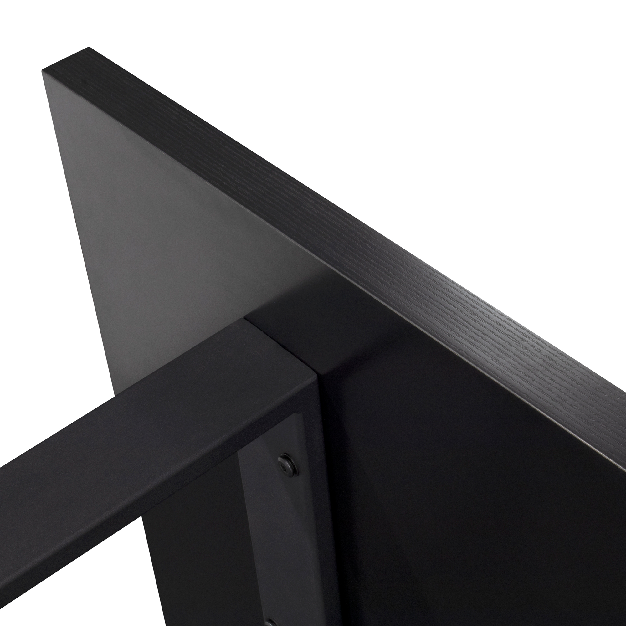 Dining Table MACON Cantilever Table Wooden Table Dining Table - Black + Industrial