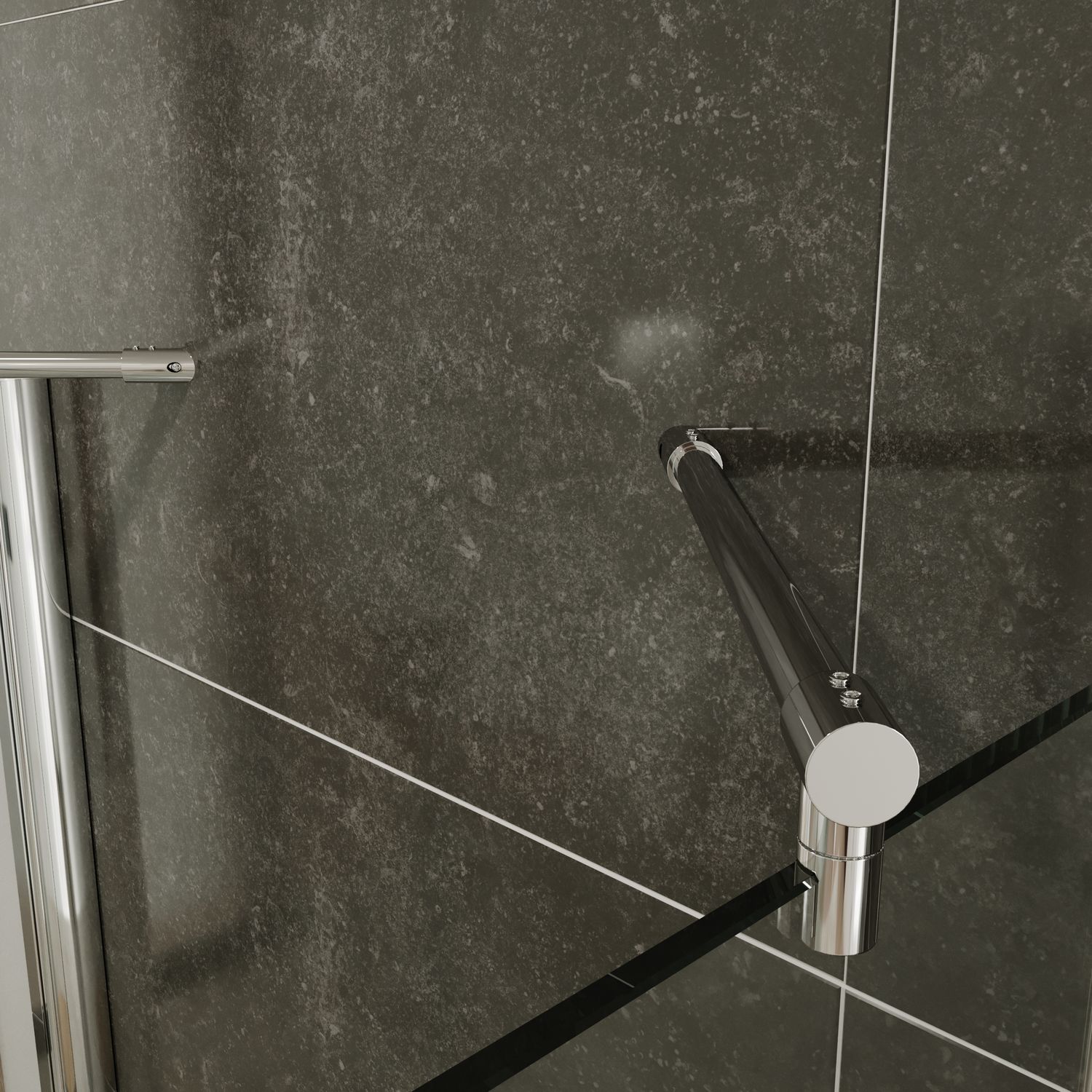 Halbkreisdusche Andrea mit Klapptüren aus ESG Sicherheitsglas Halbkreisdusche Andrea mit Klapptüren aus ESG Sicherheitsglas