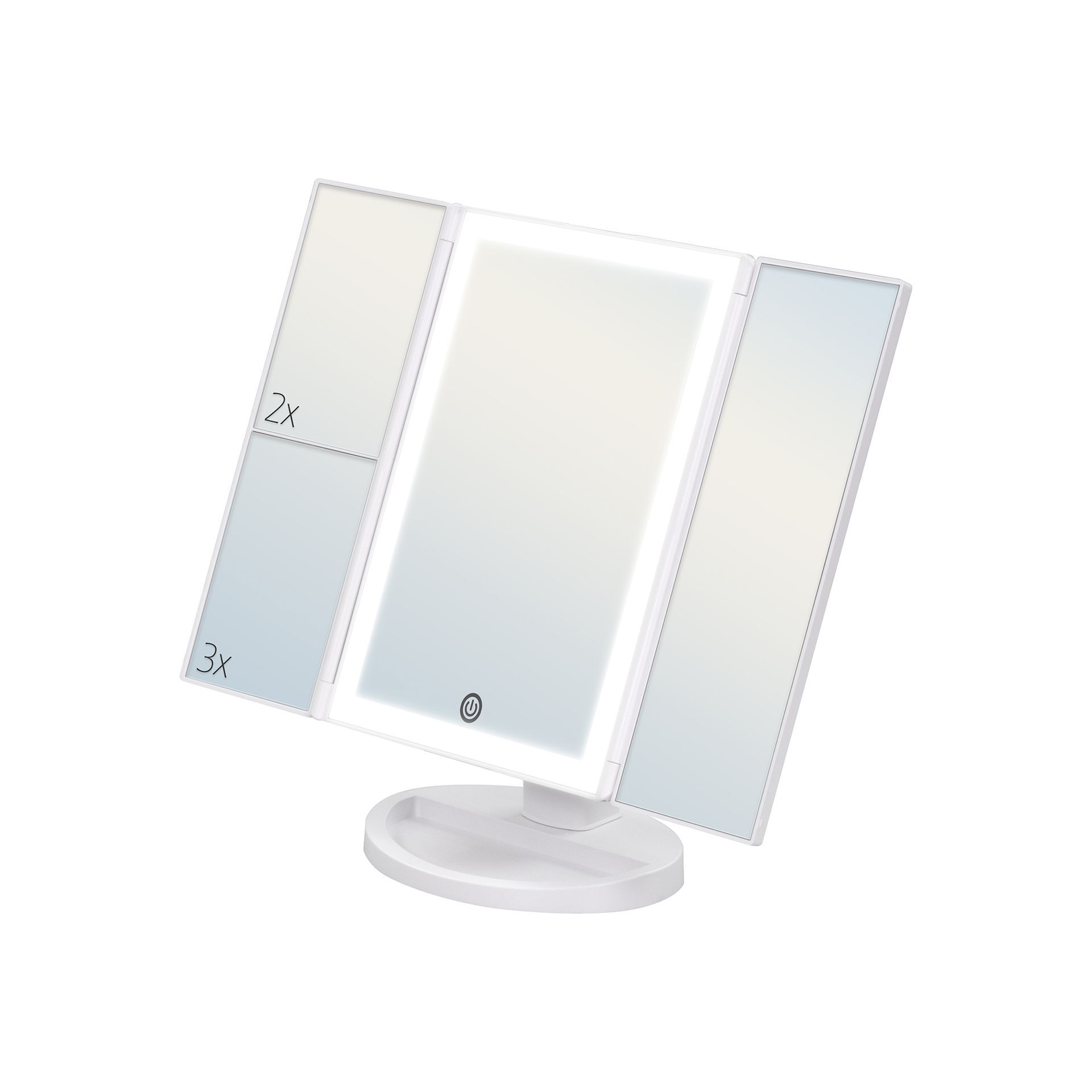 Schminkspiegel mit Vergrößerung MakeUp STRIPE mit dimmbarer LED Lichtleiste