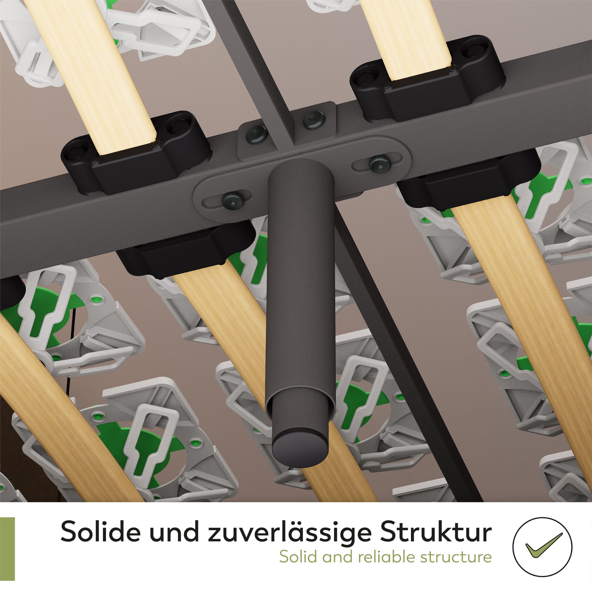 Tellerlattenrost IVOR – ergonomischer Lattenrost mit Tellerfedern & stabilem Metallrahmen