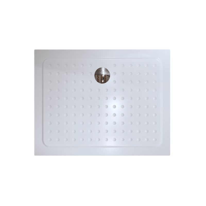 Shower Tray Maja made of sanitary acrylic including waste fitting - White Maja – Duschwanne aus Sanitäracryl inkl. Ablaufgarnitur - Weiß