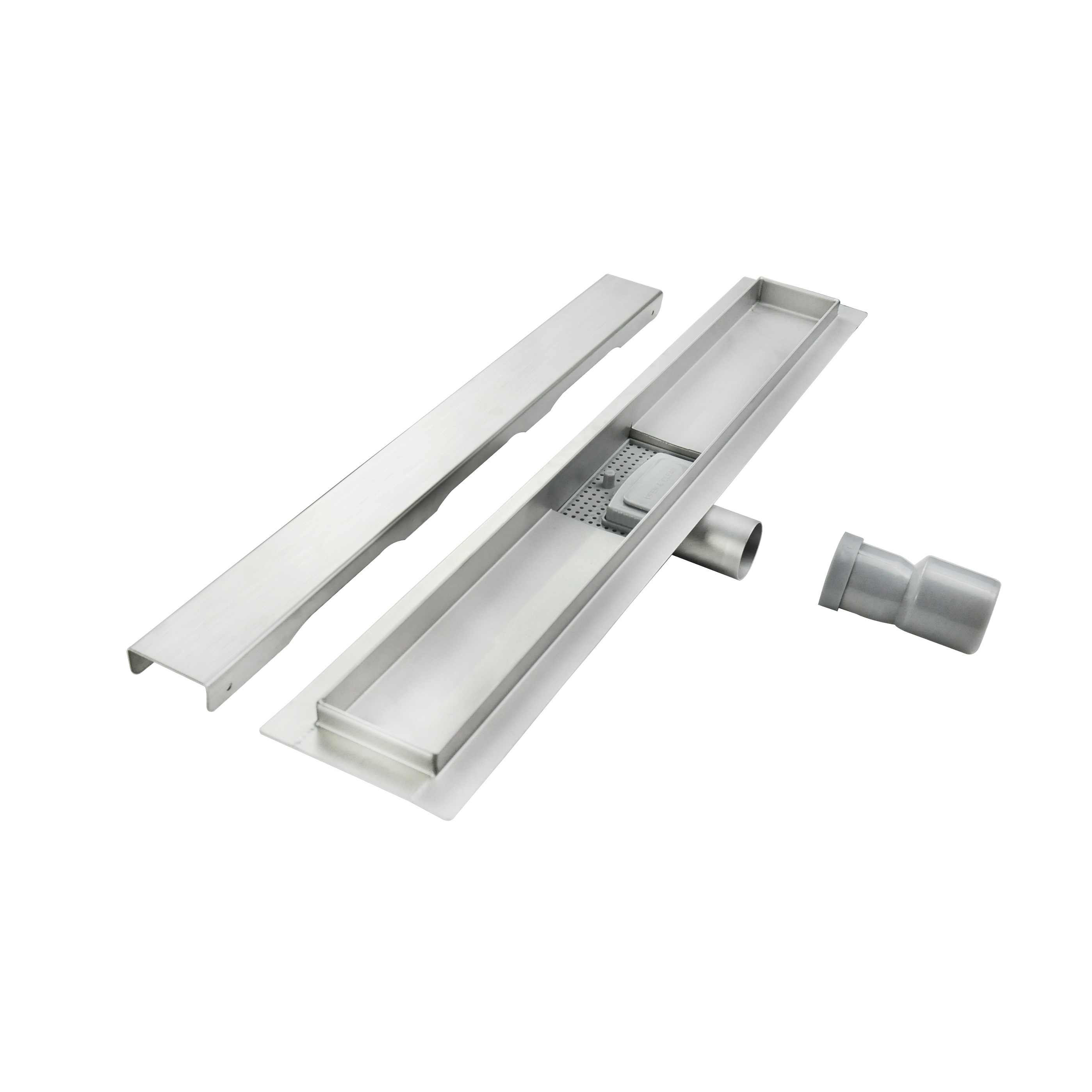 Duschrinne R1 aus Edelstahl für flache Installation Channel – Shower R1 in Stainless Steel for Flat Installation