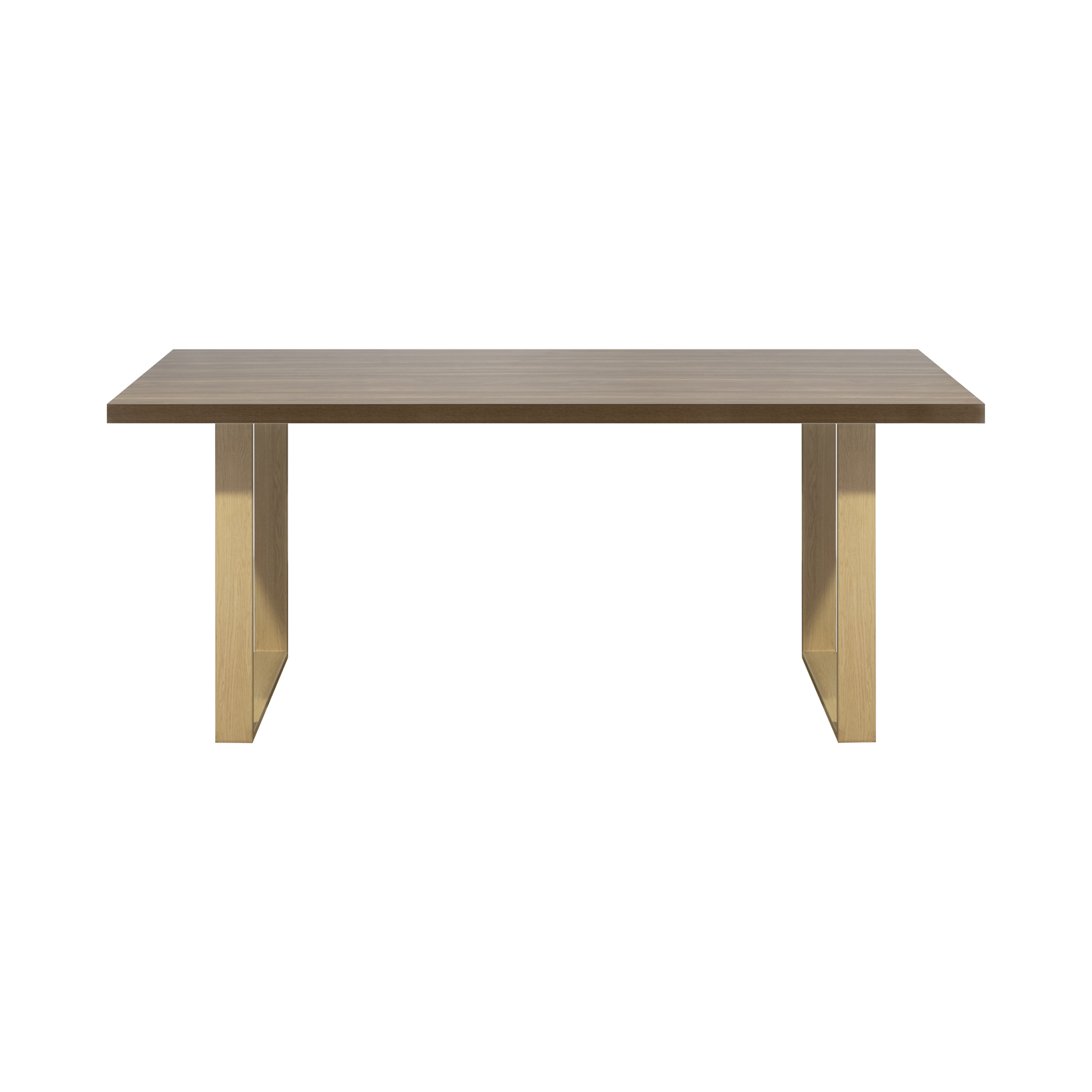 Esszimmertisch MACON Kufentisch Holztisch Esstisch - Nussbaum + Eiche 140x 80 cm