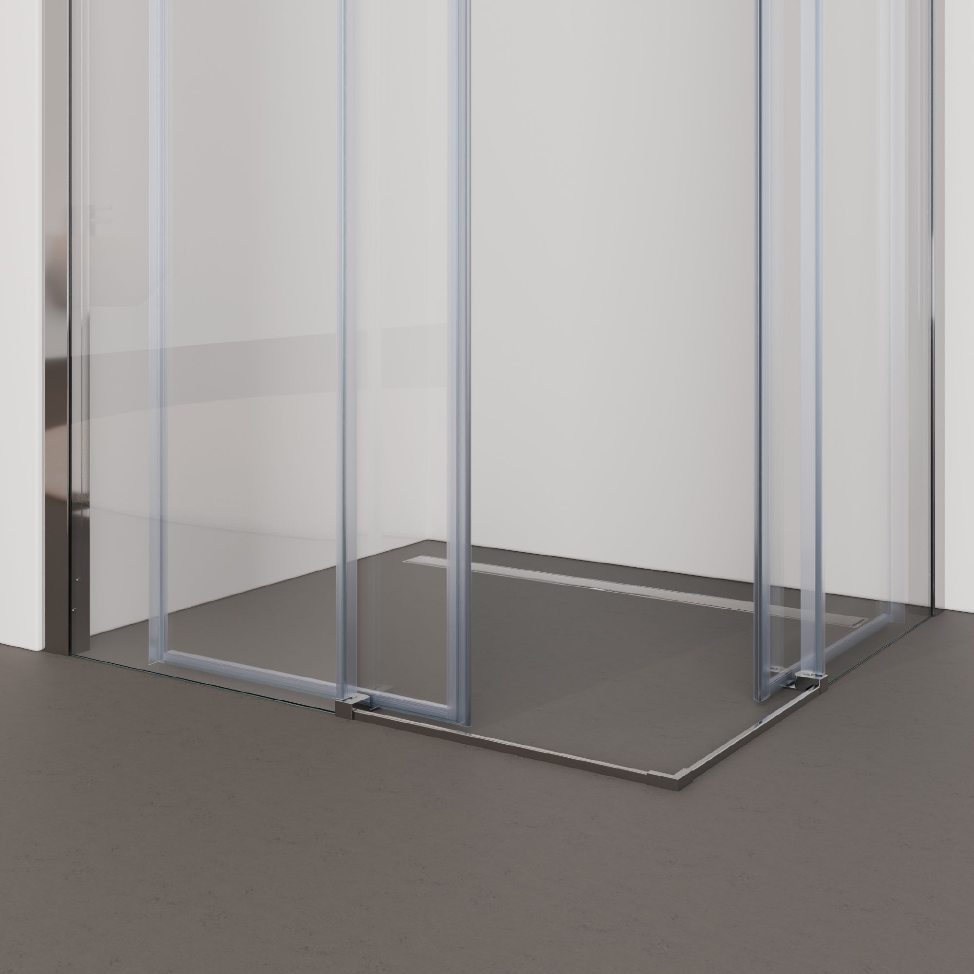 Corner Entry Kaylee with Sliding Doors Made of ESG Safety Glass