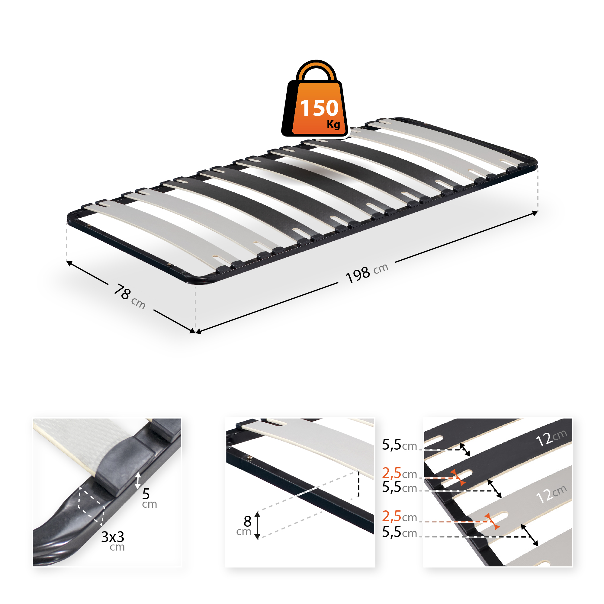 Ergo IF51 - 80x200 cm Ergo IF51 - 80x200 cm