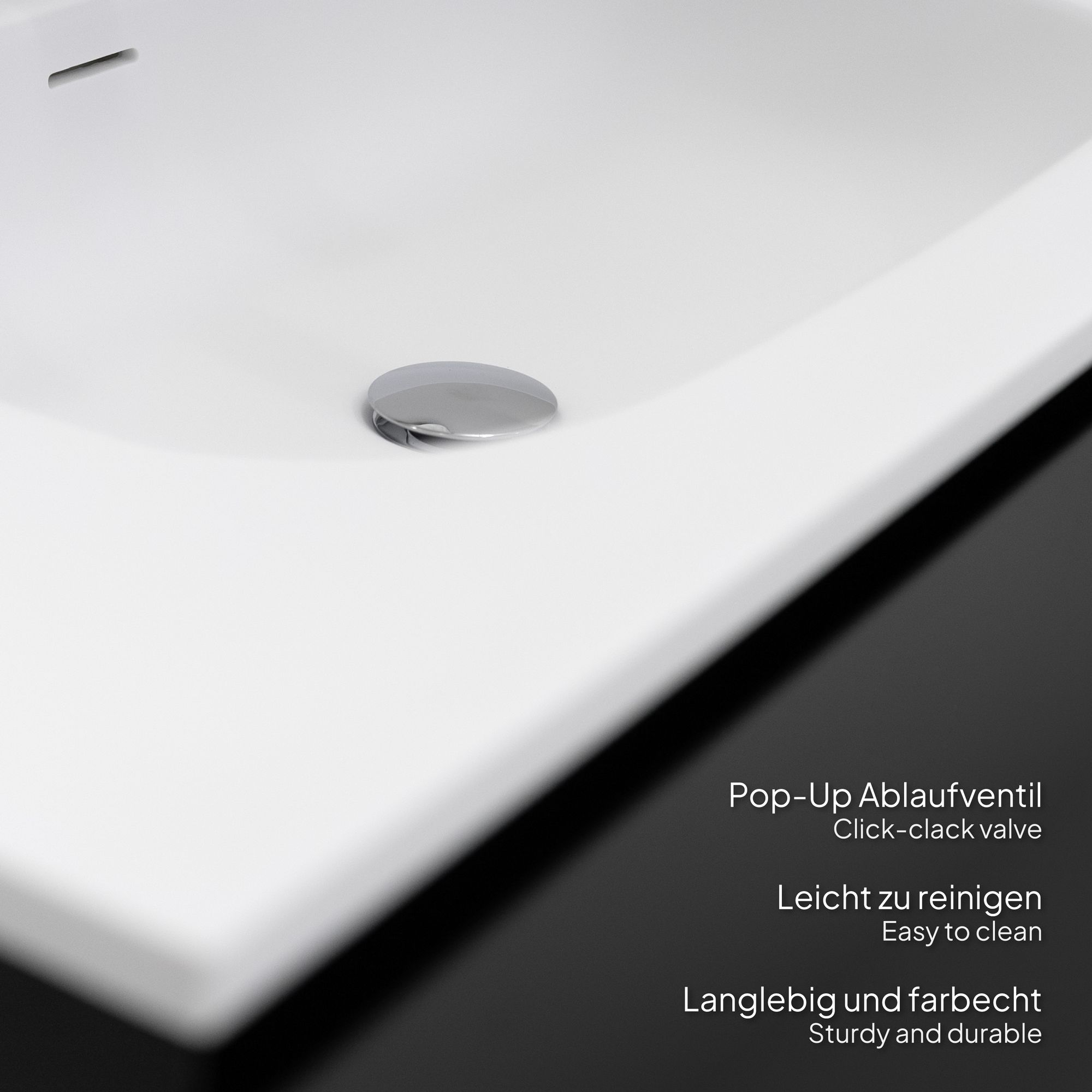 adezimmermöbel Dafne – 120 cm Schwarz Matt, Softclose & runder LED-Spiegel adezimmermöbel Dafne – 120 cm Schwarz Matt, Softclose & runder LED-Spiegel