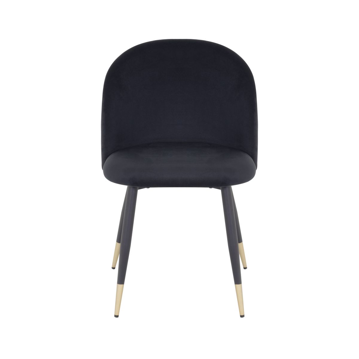 Esszimmerstuhl Wohnzimmerstuhl Bellamy Schwarz-Gold aus Samt Velour Esszimmerstuhl Wohnzimmerstuhl Bellamy Schwarz-Gold aus Samt Velour