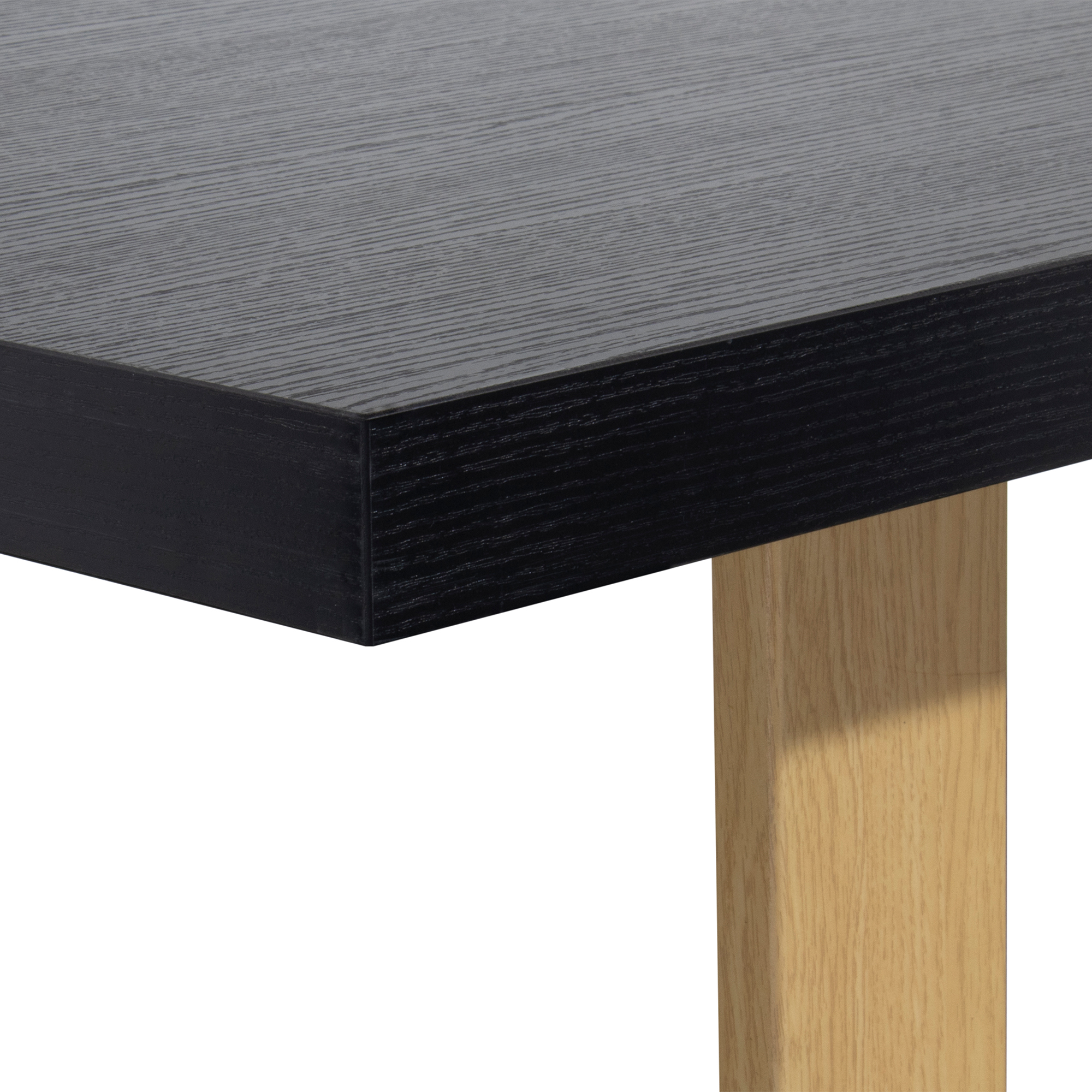 Kufentisch MACON Schwarz + Eiche 160x90 cm Esszimmertisch MACON Kufentisch Holztisch Esstisch Schwarz + Eiche 140x 80 cm