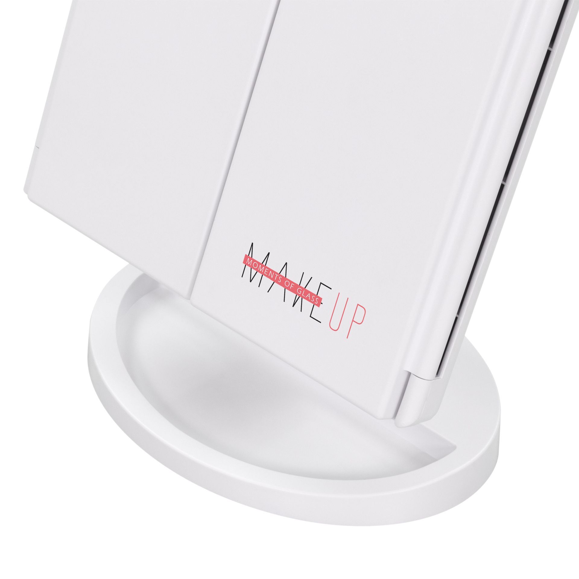 Schminkspiegel mit Vergrößerung MakeUp STRIPE mit dimmbarer LED Lichtleiste