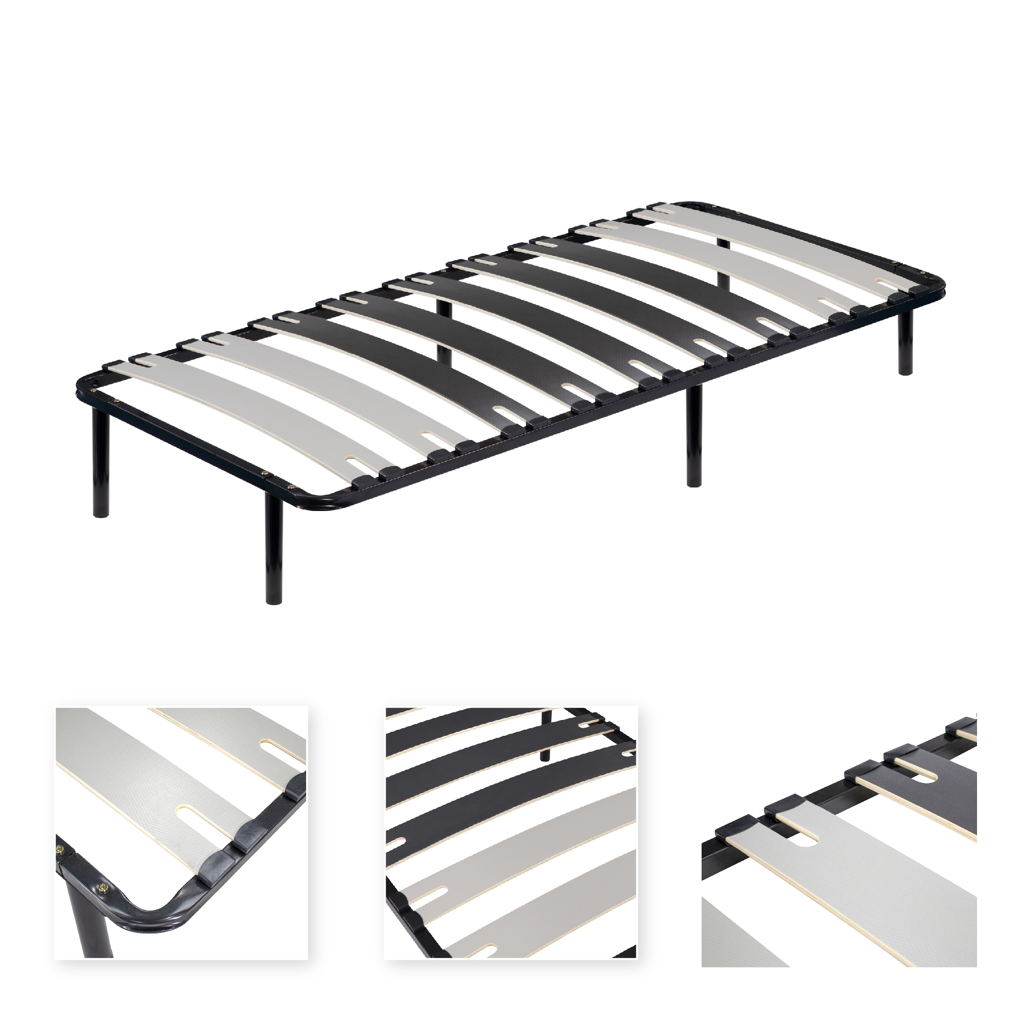 Ergo IF51 Gästebett auf Füßen mit Stauraum - für alle Matratzen und Betten geeignet IF51 - 80x200 6F