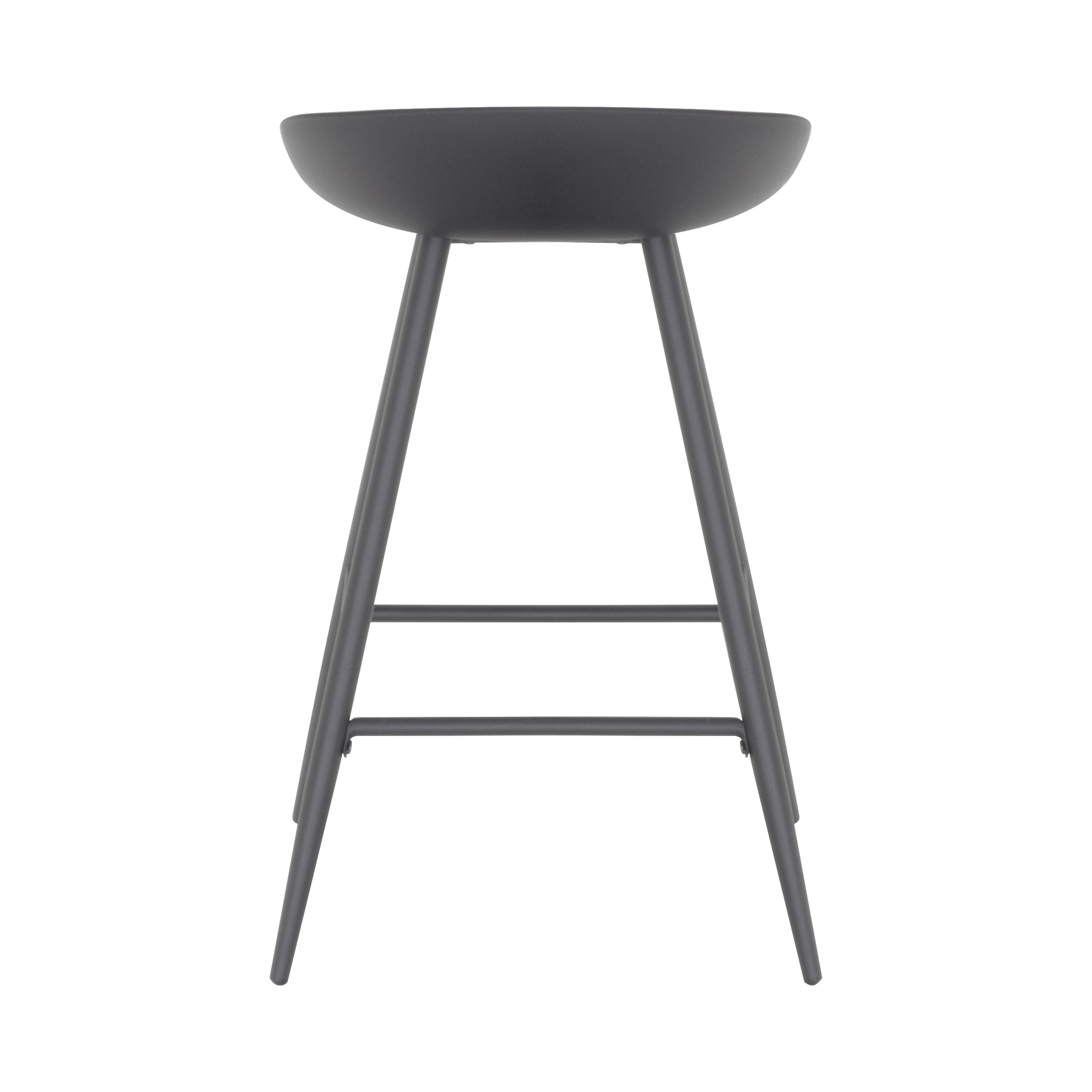 Design Barhocker Pollok in Schwarz 4er Set Design Barhocker Pollok in Schwarz 4er Set