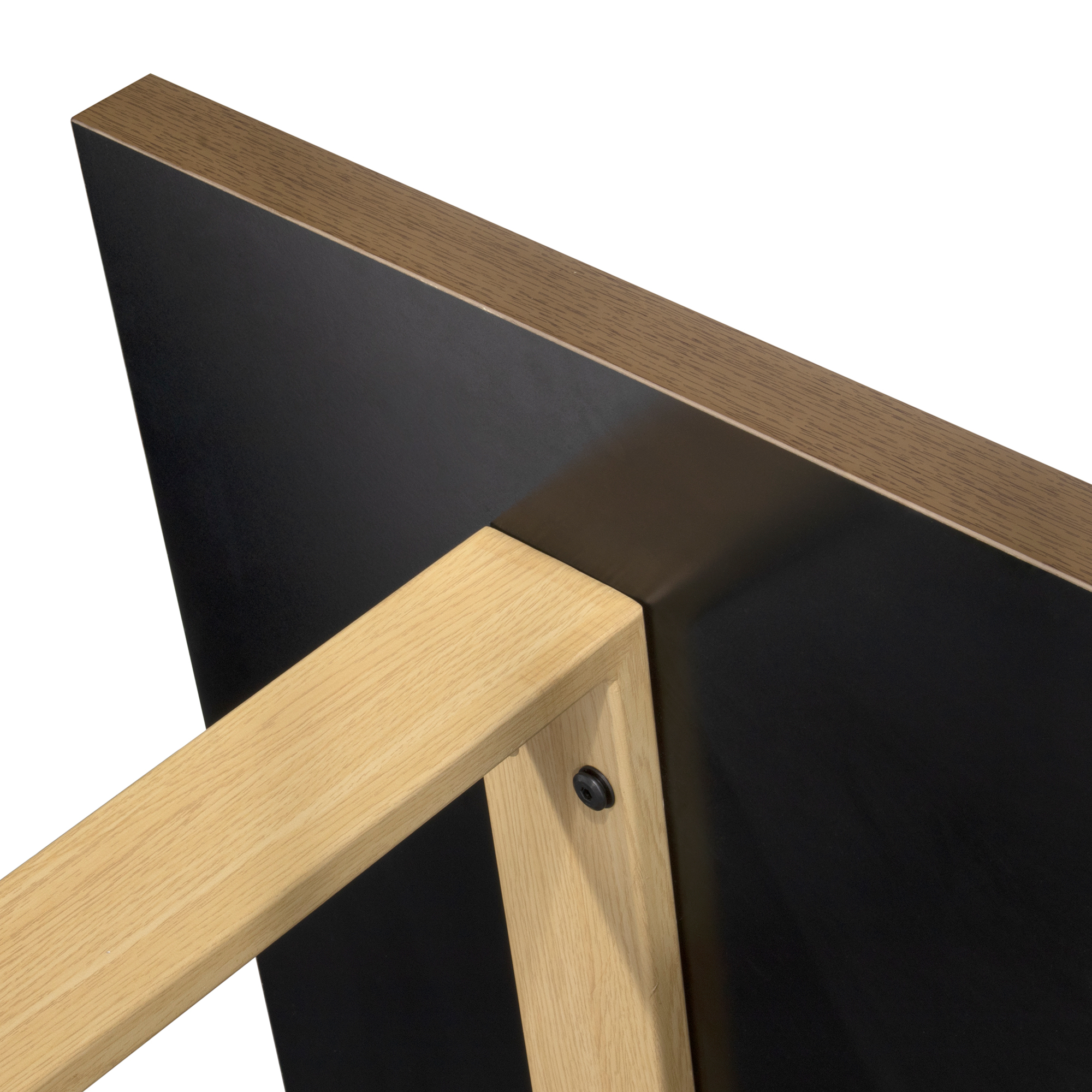 Esszimmertisch MACON Kufentisch Holztisch Esstisch - Nussbaum + Eiche 140x 80 cm