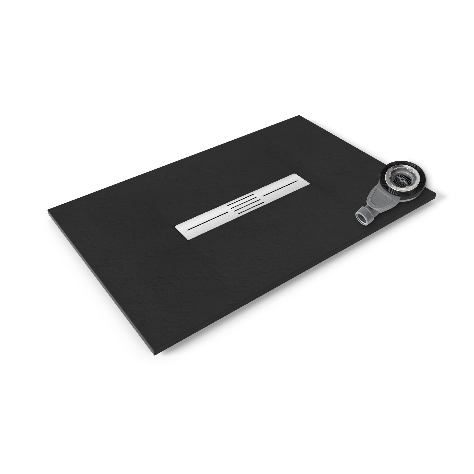 01.4.png Tray – SMC Shower Lumia in Slate Finish with Black Drain Assembly