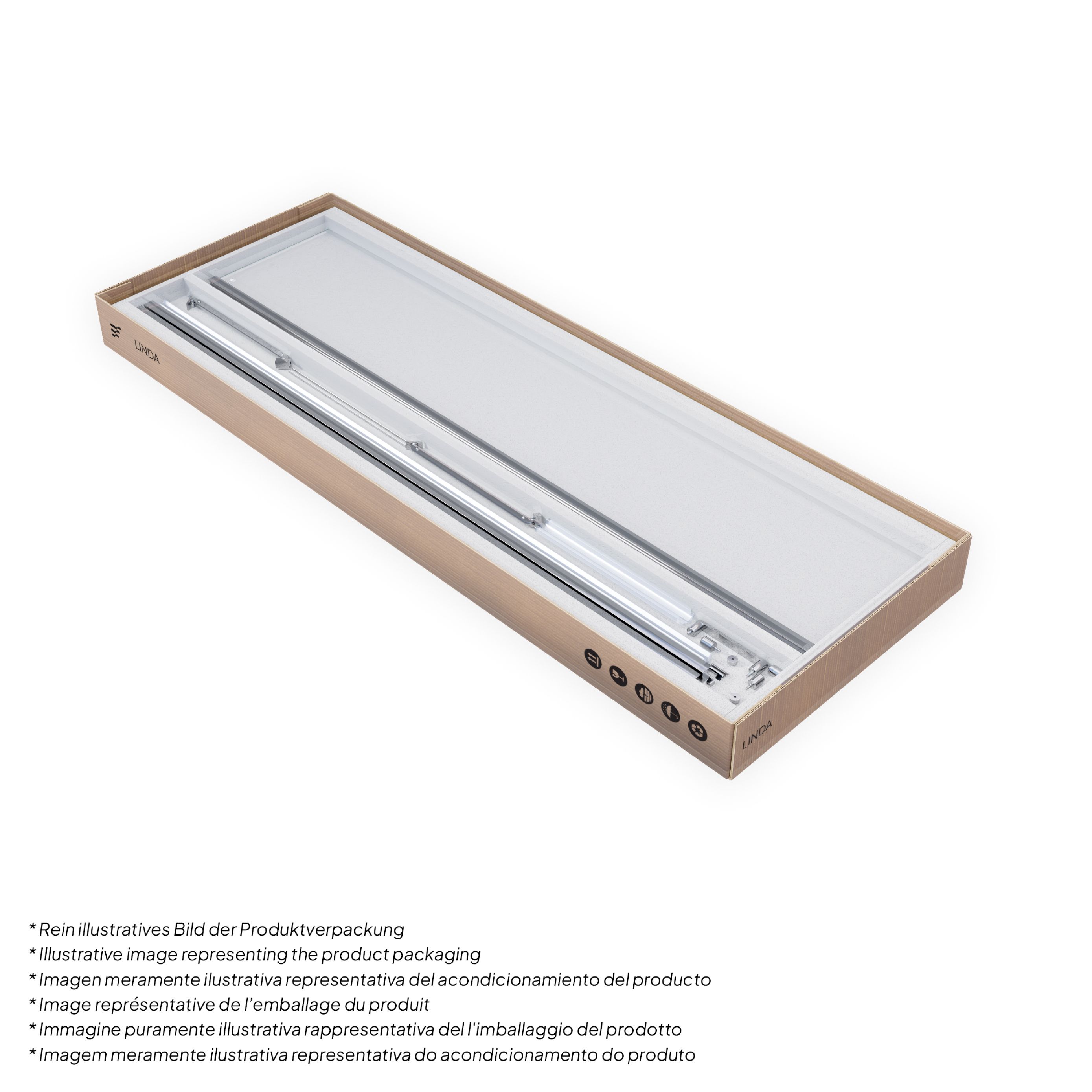 Corner Entry Linda with Folding Doors made of ESG Safety Glass Corner Entry Linda with Folding Doors made of ESG Safety Glass