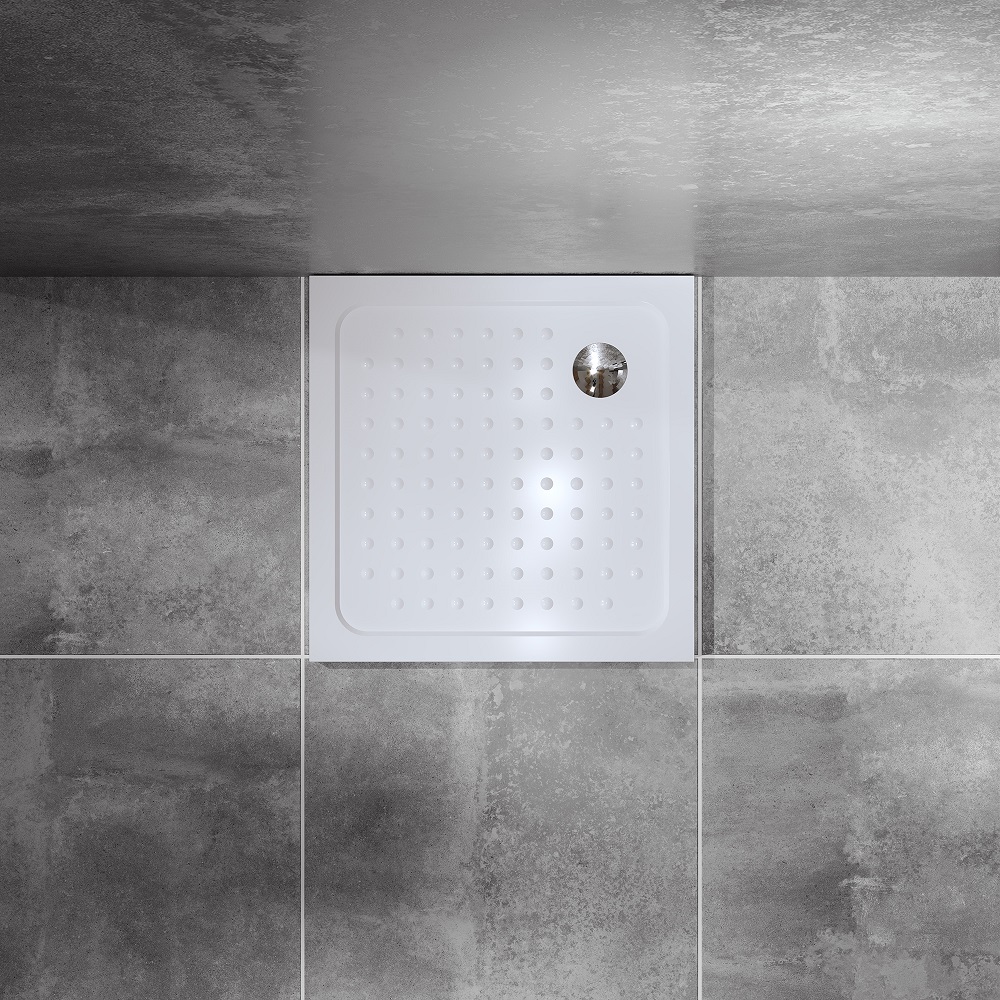 Shower Tray Maja made of sanitary acrylic including waste fitting - White