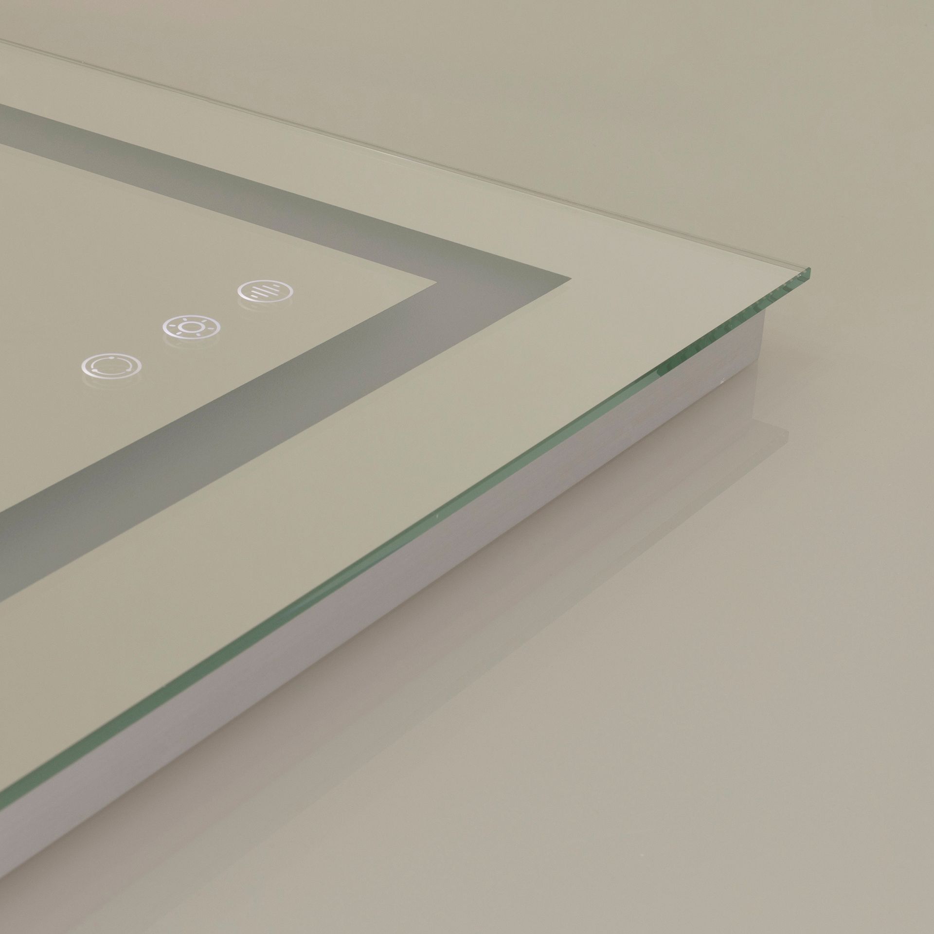 LED Badezimmer Spiegel Oblong mit dimmbarer Beleuchtung, Antibeschlag-Funktion und Farbwechsel