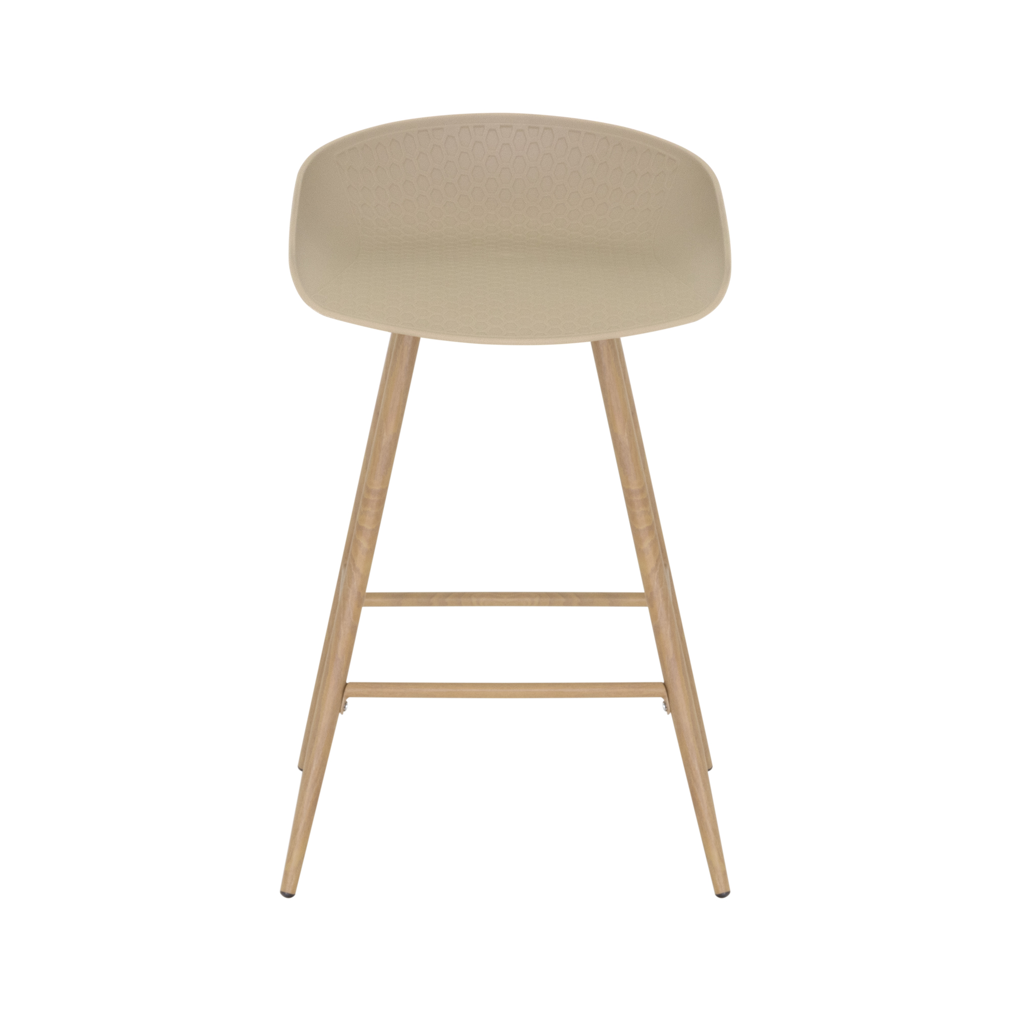 Design Barhocker Pollok in Beige 4er Set Design Barhocker Pollok in Beige 4er Set