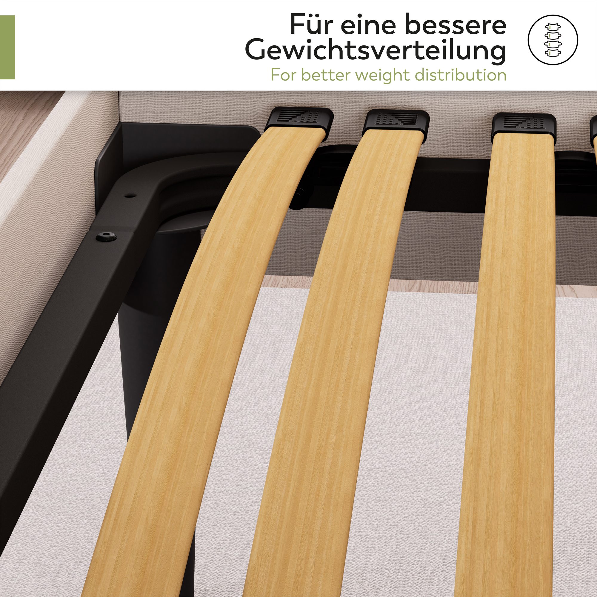 ERGO IF56 Slatted Bed Base - Suitable for All Mattress Types