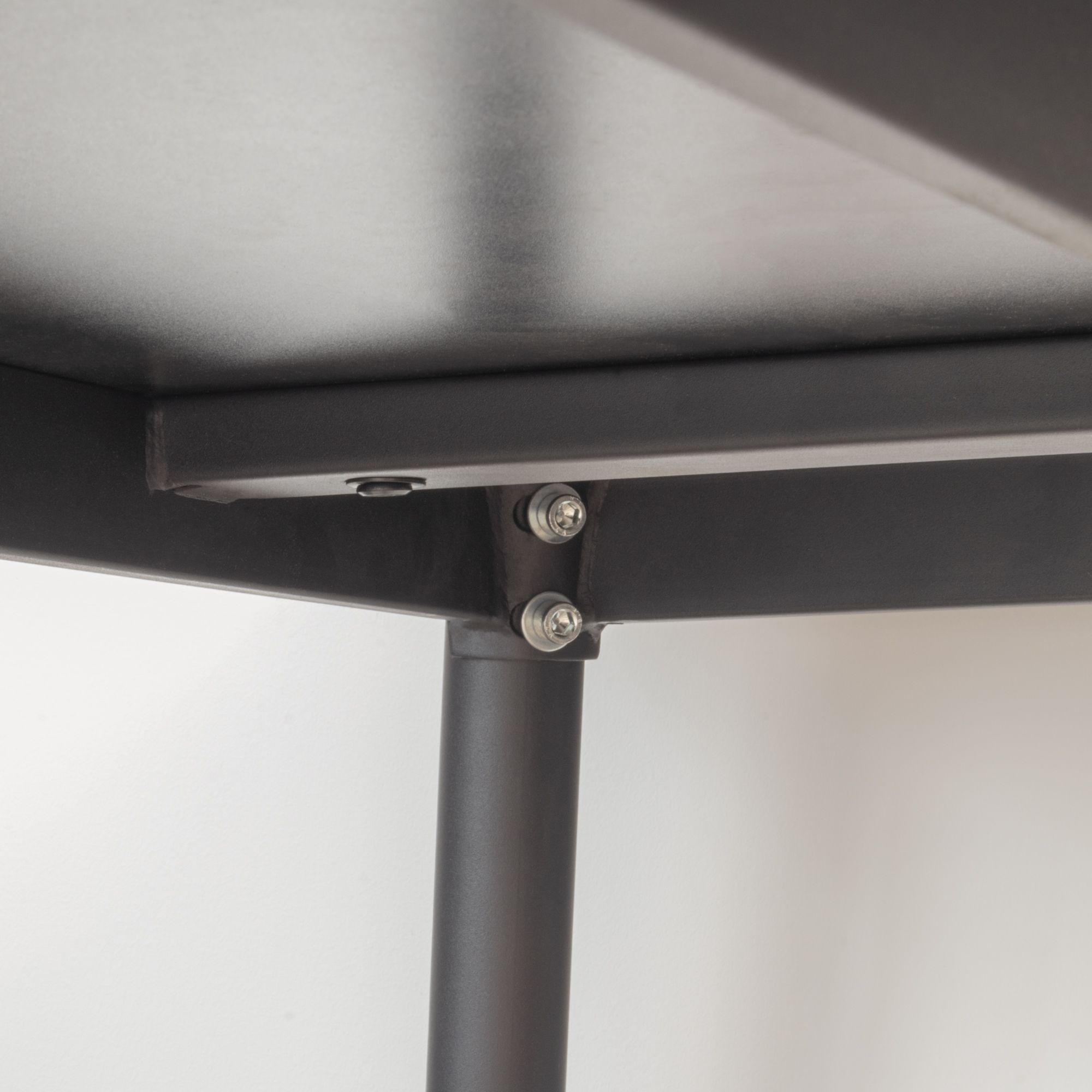 Set Tisch Edward + 4 Stühle Pollok Schwarz