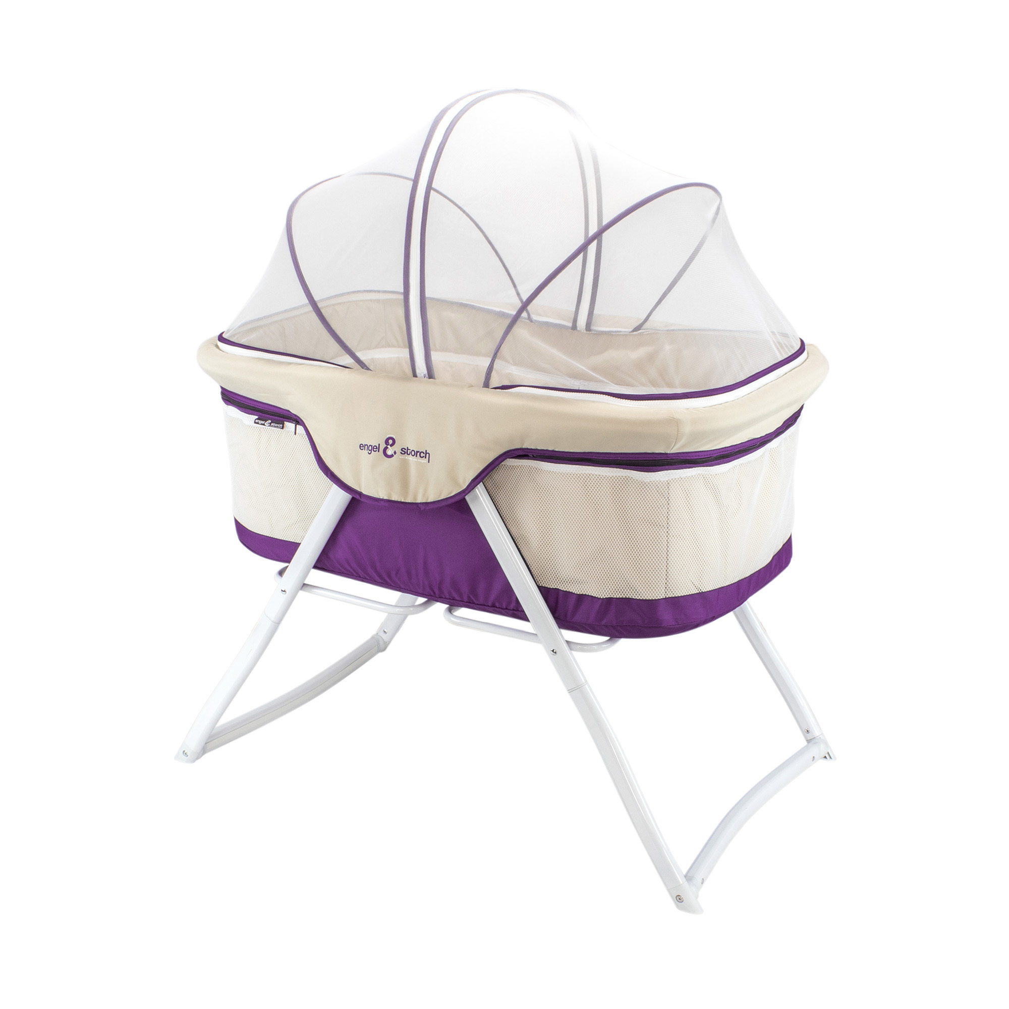 Reisebett BEBITO inkl. Moskitohaube und Tragetasche Violett Reisebett BEBITO inkl. Moskitohaube und Tragetasche Violett